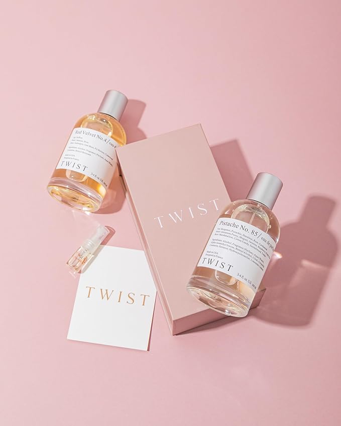 Twist Pistache No. 85 - Inspired by Kay. Yum Pistachio Gelato, Long Lasting Perfume For Women, Paraben Free, Vegan, Clean Ingredients, Fragrance - Spray 100 ml | 3.4 fl. oz.