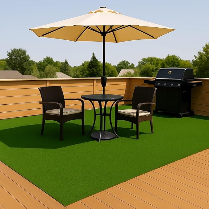 Ottomanson Artificial Turf Golf Hitting Mat 3' x 30' Indoor/Outdoor Waterproof Synthetic Fake Grass for Putting Practice Baseball Football Sports Gym Backyard, Custom Size 2' up to 30'