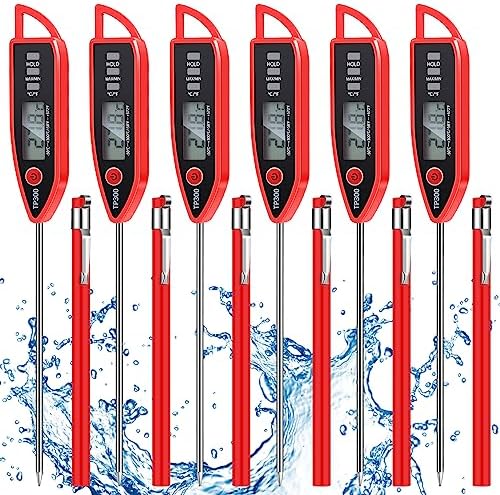 Copkim 6 Set Digital Food Thermometer Long Probe Instant