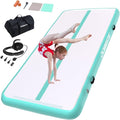 DOBESTS Inflatable Air Gymnastics Mat Tumbling Mat Tumble Track Gymnastics Training for Kids Home 6.6 feet 10 feet 13feet 16feet 20feet 4/8inch Thick for Cheerleading Dance Yoga Cheer Water With Pump