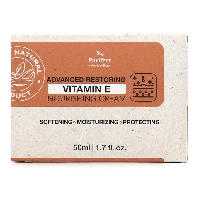 Facial Moisturizer Vitamin E Cream Advanced Restorring Tightening and Lifting Vitamin A C E Retinol Collagen Hyaluronic Acid Anti-Aging Wrinkle Correction Hydrating Brightening 50ml 1.7fl oz