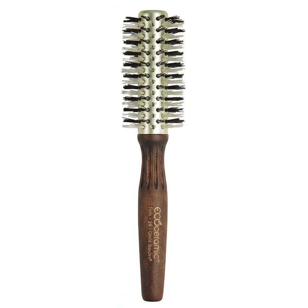 Olivia Garden Eco Ceramic Firm Bristles Round Thermal Hair Brush 2 1/8" - EC-26F