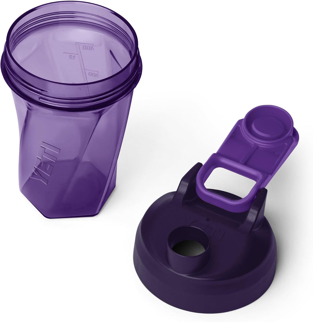 YETI Yonder Helimix Vortex Blender Shaker Bottle Holds up to 20oz | No Blending Ball or Whisk | USA Made | Portable Pre Workout Whey Protein Drink Shaker Cup | Dishwasher Safe, Pace Purple