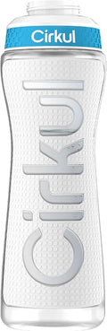 Cirkul 22oz. White Plastic Grip Squeeze Water Bottle & Sport Lid, BPA-Free, Non-Slip Design for Gym, Biking & Sports