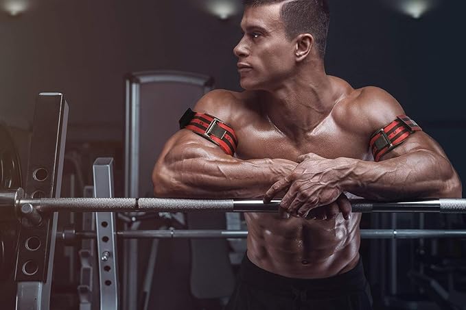 Bands Blood Flow Restriction Bands for Arms Legs & Glutes Extra Wide 2" Straps for Occlusion Training Quick-Release Elastic Strap Ideal for Muscle Growth Without Heavy Weights