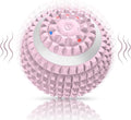 Uppye Vibrating Ball Massager, Vibration Massage Ball for Physical Therapy, Mobility Ball for Workout Recovery, Deep Tissue Massager for Pain Relief and Trigger Point Treatment (Pink)