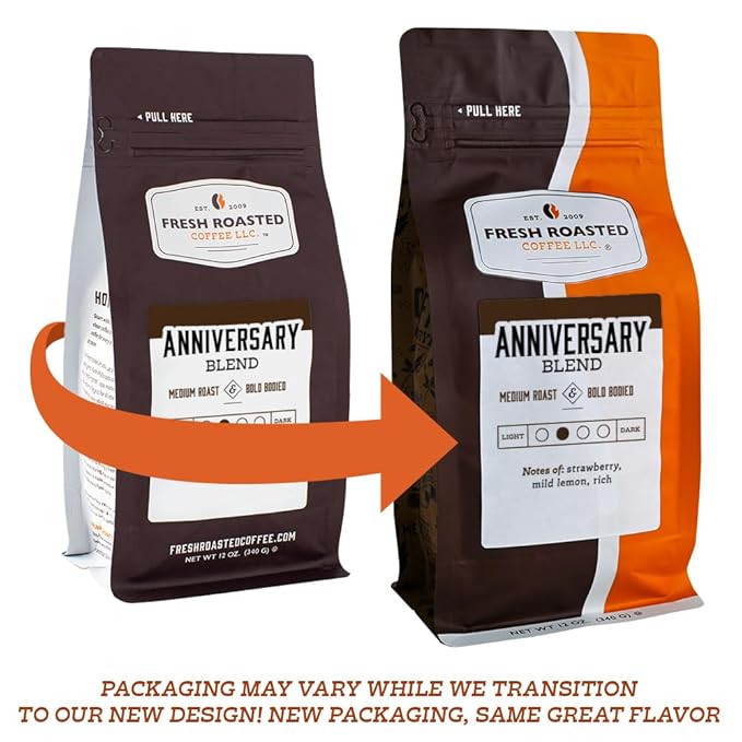 Fresh Roasted Coffee, Breakfast Blend, 12 oz, Light Roast, Kosher, Whole Bean