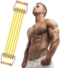TOCO FREIDO Chest Expander | Arm Training, 5 Tubes Ajustable Arm Strength Trainer, Exercise Resistance Bands for Home Fitness Muscle Training Body Building