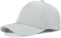 VOBOOM Men Quick Dry Baseball Cap Laser Cut Mesh Ball Curved Brim Snapback Hat