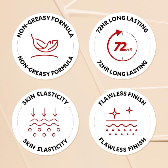 [*Mini Size*] TIRTIR Mask Fit Red Cushion Foundation | Full coverage, Weightless, Skin fit, Satin Glow Finish, Korean Makeup, beauty, Tattoo cover up, Buildable (#10C Shell, 0.15 Fl Oz)