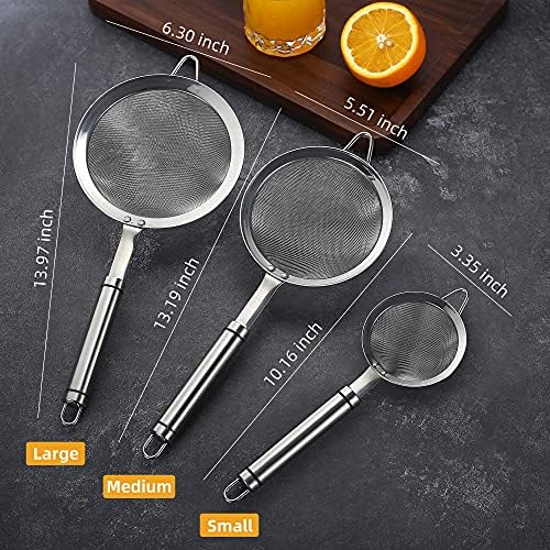 Stainless Steel Fine Mesh Strainers