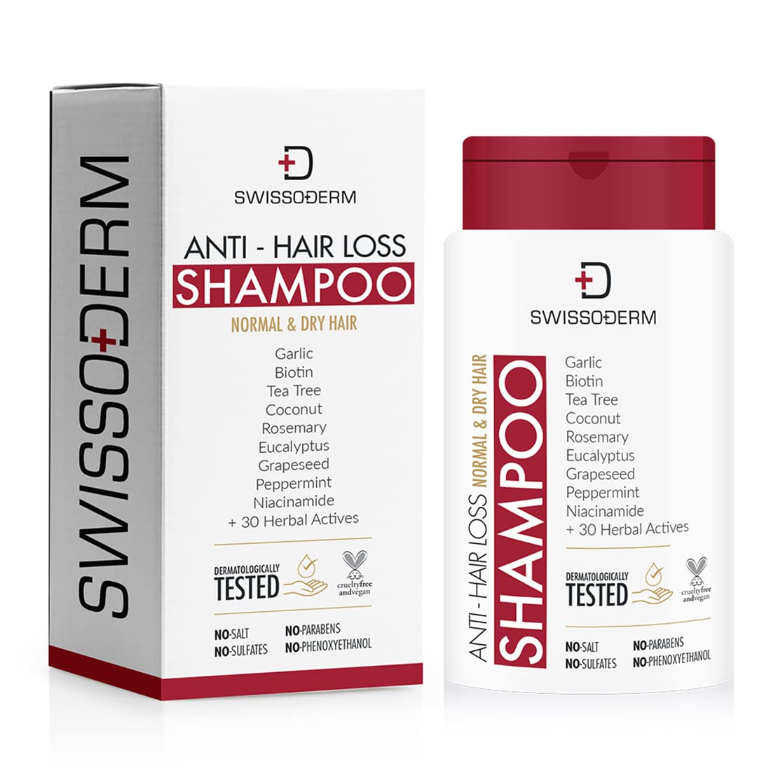 Swissoderm Hair Loss Shampoo - Normal & Dry Hair | 300 ml
