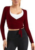 Women Tie Front Shrug Long Sleeve Bolero Cardigan Lightweight Casual Tops
