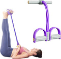 2025 Upgrade Multifunction Tension Rope or Exercise Sit Up Exercise Equipment,Pedal Ankle Puller,Bands-6 Tube Pedal Ankle Puller for Women Men