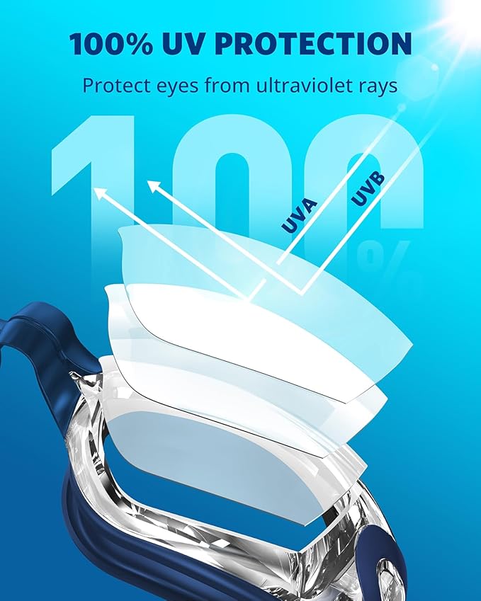 Aegend Swim Goggles, Swimming Goggles No Leaking Full Protection Adult Men Women Youth