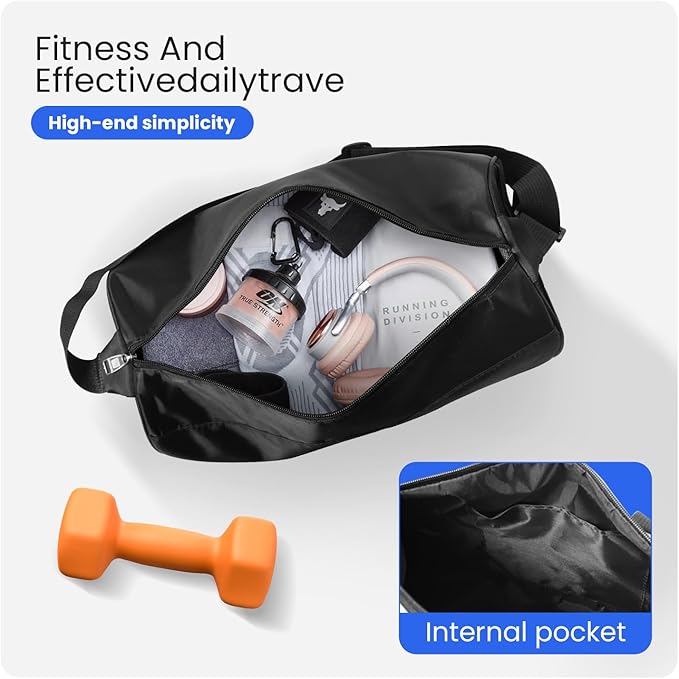 C&F BOGMOST Small Gym Bag for Women & Men,Small Lightweight Duffel Bag Carry On Bags Mini Duffel Travel Bag Waterproof Sports Bags for Workout/Sport/Travel, Purplish Red