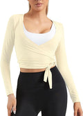 Women Tie Front Shrug Long Sleeve Bolero Cardigan Lightweight Casual Tops