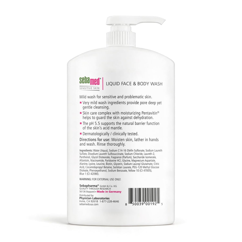 Sebamed Liquid Face and Body Cleanser 1000 ml
