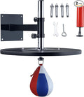 Soozier Speed Bag Boxing Punching Bag with Height Adjustable, Wall Mount Door Speed Bag, Martial Arts, MMA, and Boxing Equipment for Home Training, 9" H x 7" Dia.