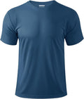 Boladeci Men's Swim Shirt Short Sleeve UPF 50+ Sun Protection SPF UV Moisture Wicking Lightweight Quick Dry Rash Guard