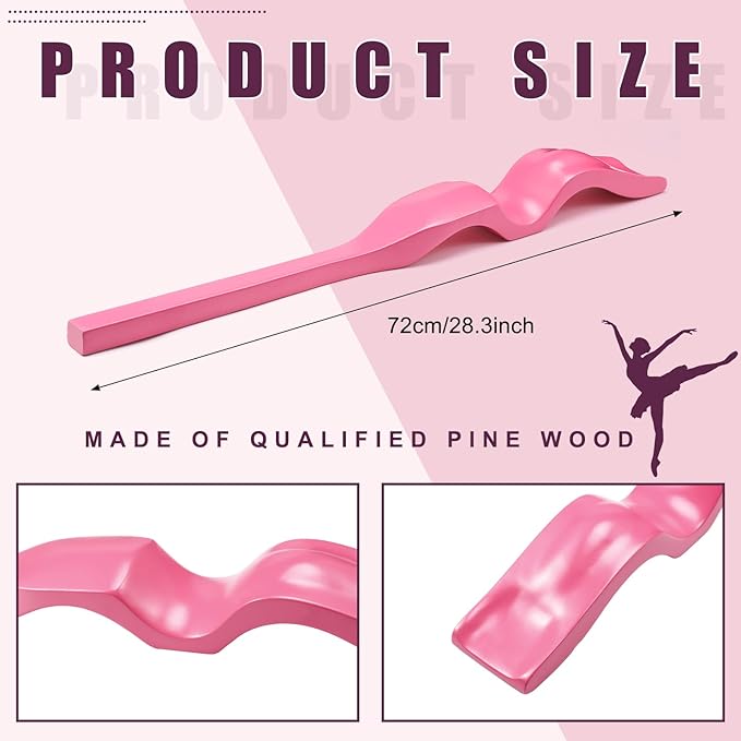 Ballet Foot Stretcher Set Dance Stretching Equipment Pine Dance Feet Arch Enhancer with Elastic Stretch Band 2 Pads Leg Strap Carry Bag for Dancers Gymnastics Yoga Flexibility Workout