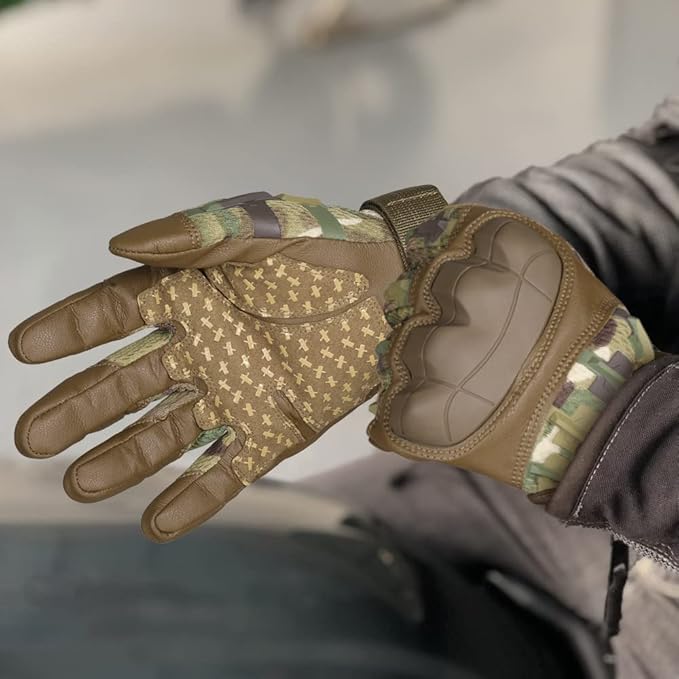 WTACTFUL Rubber Guard Tactical Gloves for Men Touchscreen Airsoft Motorcycle Hunting Outdoor