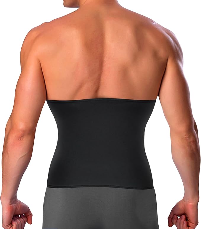 LODAY Waist Trimmer for Men Weight Loss,Stomach Trainer Sweat Workout Shaper,Neoprene-Free Slimming Sauna Belt