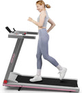 DeerRun Treadmills for Home with Incline and Handles, 3.5 HP Foldable Treadmill 350 LBS Weight Capacity for Small Spaces, Folding Running Machine with Smart APP