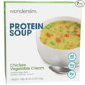 WonderSlim Protein Soup, Chicken & Vegetable Cream, 12g Protein, No Fat (7ct)