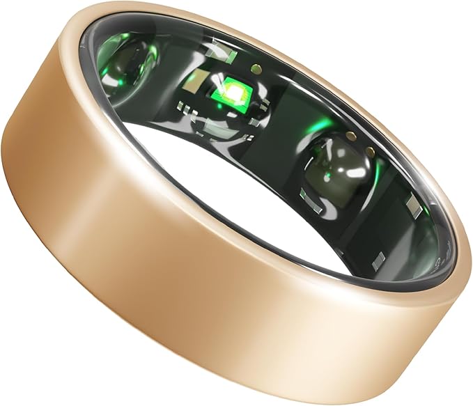 Gabit Smart Ring | Sleep, Fitness, Nutrition, Stress | Calorie Tracker, AI Health Coach, 30+ Workout Modes, VO2 Max | Buy Sizing Kit First | Health Tracker for Women & Men | Titanium, Rose Gold 13