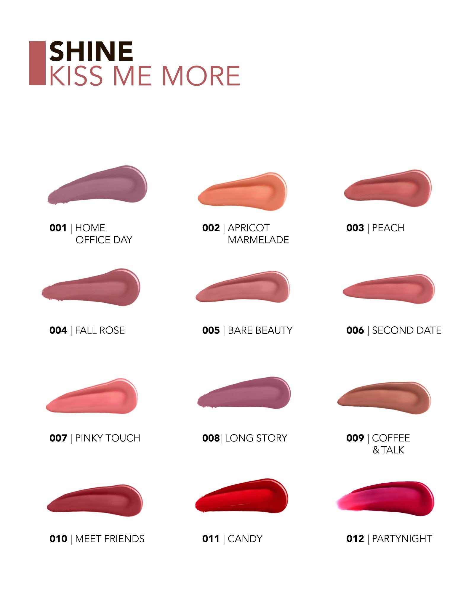 Flormar Shine Kiss Me More Long Lasting Glossy Liquid Lipstick