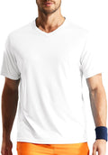 MIER Men's Quick Dry Workout Shirts Moisture Wicking Running Athletic Performance T-Shirts Recycled Polyester Top Tee
