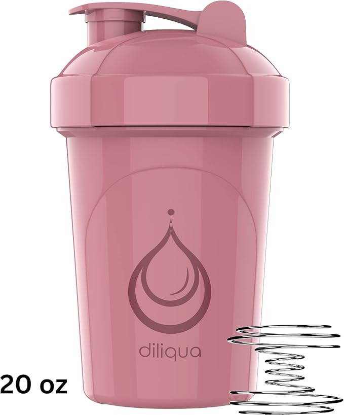 4 PACK, 28 oz & 20 oz Shaker Bottles for Protein Mixes | BPA-Free & Dishwasher Safe | Protein Shaker Bottle | Shaker Cups | Leakproof Blender Shaker Bottle Pack (28 & 24 oz Pink)