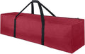 TOPDesign 46 Inch Extra Large Zippered Duffel Bag for Travel Camping Sports Equipment Storage, Waterproof Foldable Luggage Bag with Padded Handles