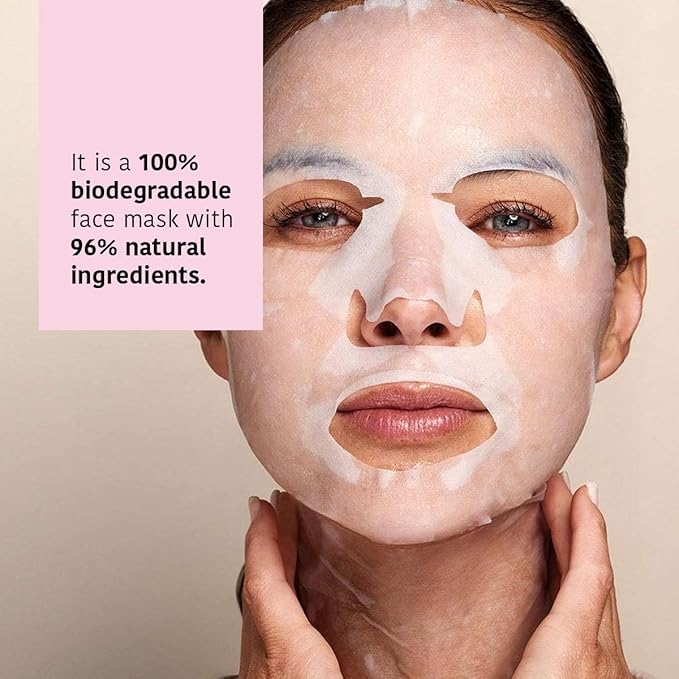 IROHA NATURE Anti-Aging Face & Neck Tissue Mask with Collagen (Pack of 15) | Firms and Prevents Wrinkles and Fine Lines | Visible Results in 15 Minutes | 96% Natural Ingredients | Mature Skin
