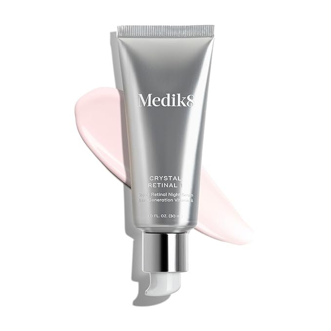 Medik8 Crystal Retinal 1 - Brightening, Firming, Advanced Skin Retinaldehyde Serum - Smooths Wrinkles - Hyaluronic Acid, Glycerin, Vitamin E - 1 oz