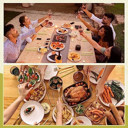 Chengu 240 Pcs Mini Bamboo Tongs Disposable Serving Appetizer, 4.7 Inch