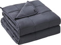 yescool Weighted Blanket for Adults (18 lbs, 60" x 80", Grey) Cooling Heavy Blanket for Sleeping Perfect for 170-190 lbs, Queen Size Breathable Blanket with Premium Glass Bead, Machine Washable