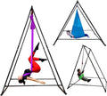 KT Dedicated Stand Frame For Aerial Yoga And Therapy Sensory Hammock Model KT1.1520YG. Foldable, Portable, Height Adjustable, Stable and Durable Upgraded Yoga Swing Stand Frame