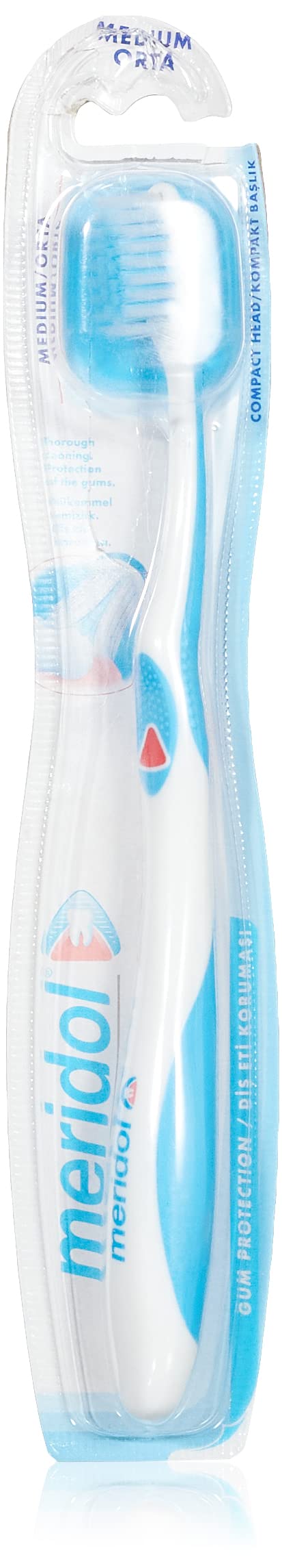 Meridol Soft Manual Toothbrush for Gentle Oral Care - Sensitive Teeth & Gums Friendly