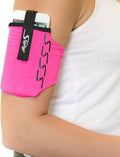 Sprigs Phone Armband Sleeve for iPhone 14, 13, 12, 11, X Galaxy Z, S22, S21, S20 Google Pixel 7, 6, 5. The Lightest & Most Comfortable Running Armband, Stretches to Fit All Phones with Case for Women & Men