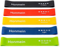 Resistance Bands for Working Out, Exercise Bands with 5 Resistance Levels Fit for Home Fitness, Strength Training, Natural Latex Resistance Band Include Instruction Guide and Carry Bag