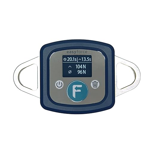 EasyForce® Performance Digital Dynamometer | Peak Force Capacity 300 Kg (2942 N) | for Strength Coaches, Physiotherapists, and Trainers | Accurate, Simple, and Swift Data Access