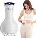 3-in-1 Handheld Lymphatic Drainage Massager with Red Light, Heat & Vibration - Cordless Anti Cellulite Massage Tool for Body Relaxation, 3 Modes & 9 Speeds for Belly, Legs, Thighs