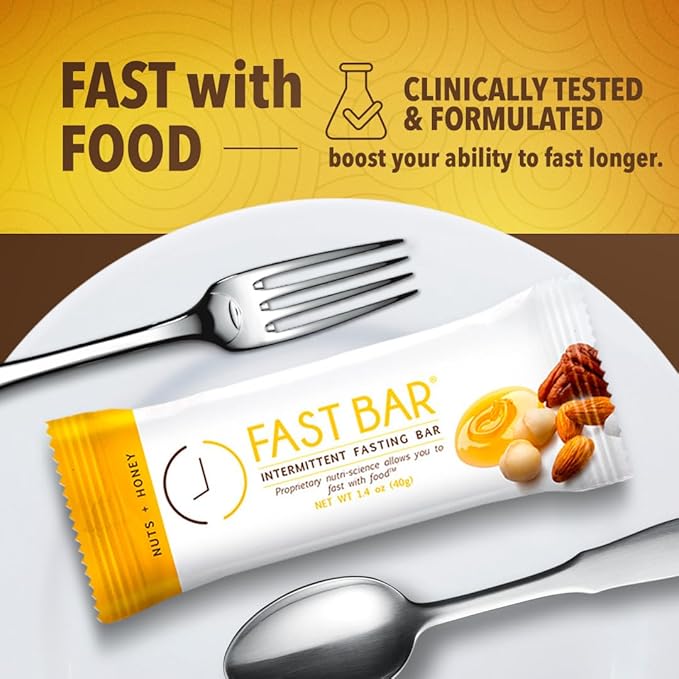 Prolon Fast Bars | Keto, Gluten Free, Dairy Free, Plant Based Protein, For Intermittent Fasting | Developed to Not Break a Fast | Variety Pack | Nuts & Honey, Chocolate Chip, Coconut Macadamia, 12 Ct