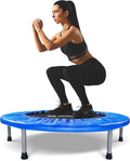 BCAN 38"/40''/48'' Foldable Mini Trampoline Fitness Trampoline with Safety Pad,Rebounder Exercise Trampoline for Adults Indoor/Garden Workout,Max Load 300lbs/440lbs