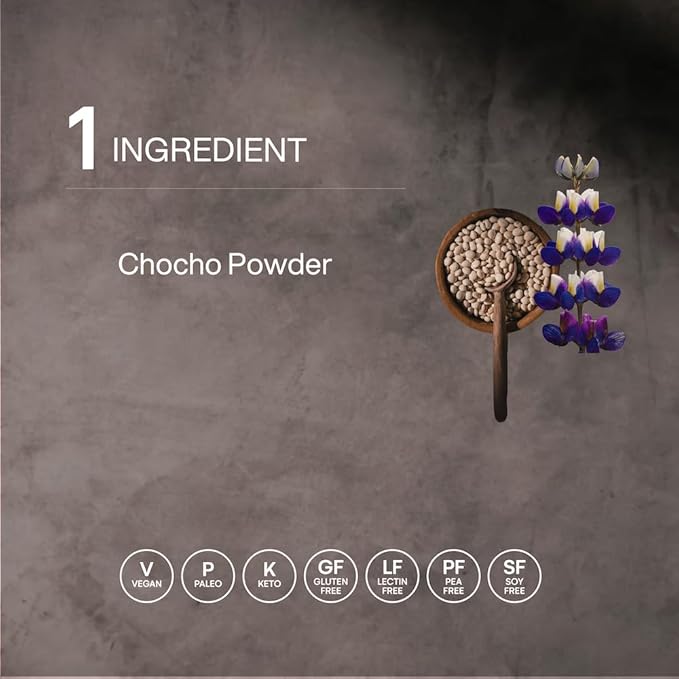Mikuna Vegan Protein Powder (Pure Chocho, 21 Servings) - Plant Based Chocho Superfood Protein - Dairy Free Protein Powder Packed with Vitamins, Minerals & Fiber - Gluten, Keto & Lectin-Free