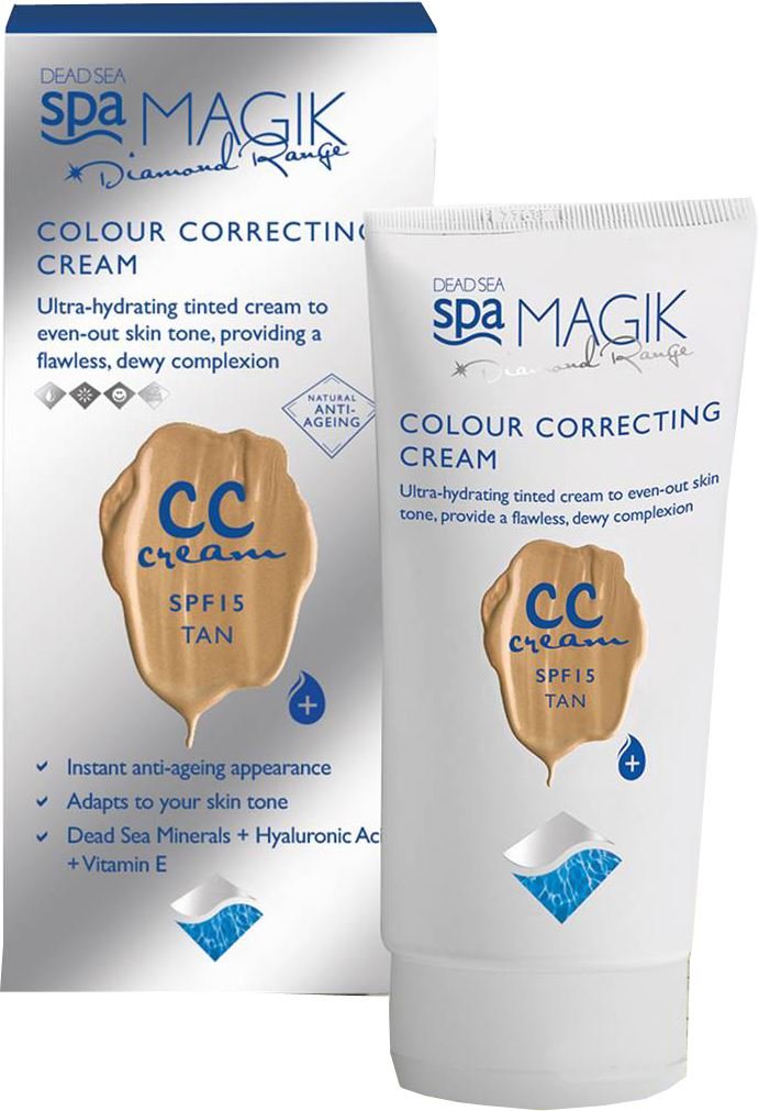 Dead Sea Spa Magik Colour Correcting Cream with SPF 15 - Moisturizing Skincare for Even Skin Tone