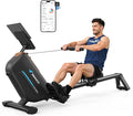 MERACH Rowing Machines for Home, Powerful Electromagnetic Row Machine with 51.2" Extended Rail, 16-Level Handle Resistance Adjustment Rower, 350 LBS Load Capacity, Ergonomic Comfort Seat, Easy Storage