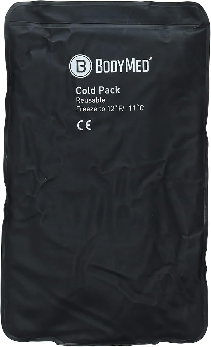 BodyMed Heavy Duty Reusable Urethane Ice Pack for Knee, Arm, Elbow, Shoulder, Back - Professional Grade Cold Therapy for Injuries, Aches, Swelling, Bruises, Sprains - 12 in. x 7 in. (Half)